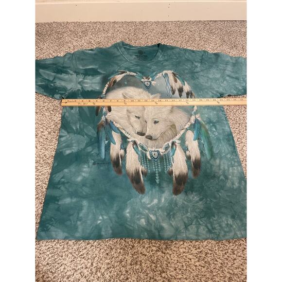 Wolf Shirt Mens XL The Mountain 2013 Tie Dyed Native American Dream Catcher - Picture 7 of 8